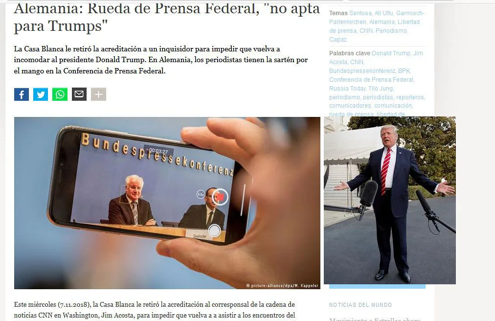 Juez ordena acceso a CNN, MSNBC y Politico a la Casa Blanca tras veto de Trump