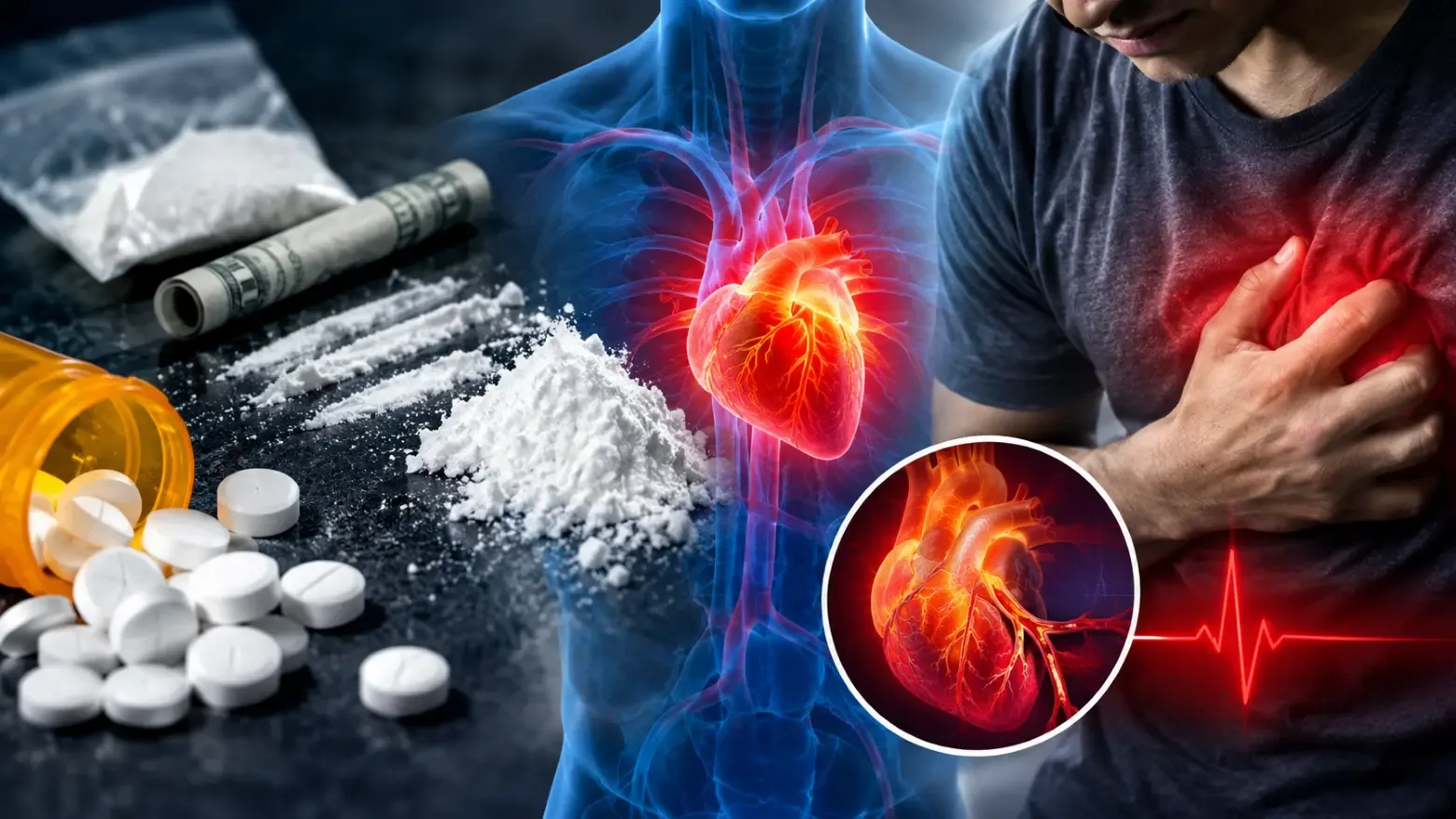 Cocaína y anfetaminas: riesgos cardiovasculares incluso en jóvenes sanos