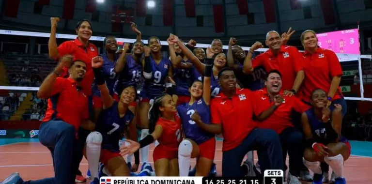 Selección Dominicana U-17 vence a Corea 3-1 en cuadrangular de voleibol en Perú