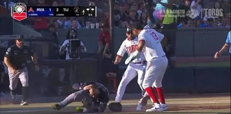 LMB Banorte suspende indefinidamente a Dany Vásquez tras pelea en juego Toros-Acereros