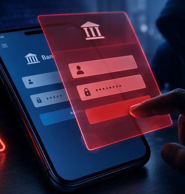Ataques Screen Overlay: Creciente amenaza que roba datos desde apps móviles sin ser detectados