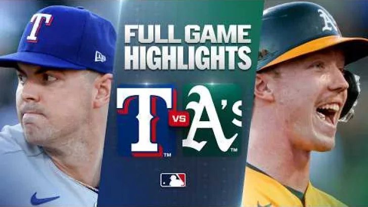 Rangers vencen a Athletics en juego completo del 15 de agosto de 2026