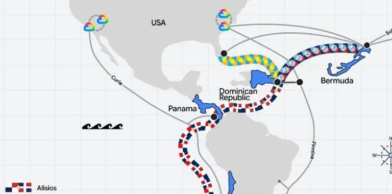 Google anuncia nuevas rutas de cables submarinos para República Dominicana