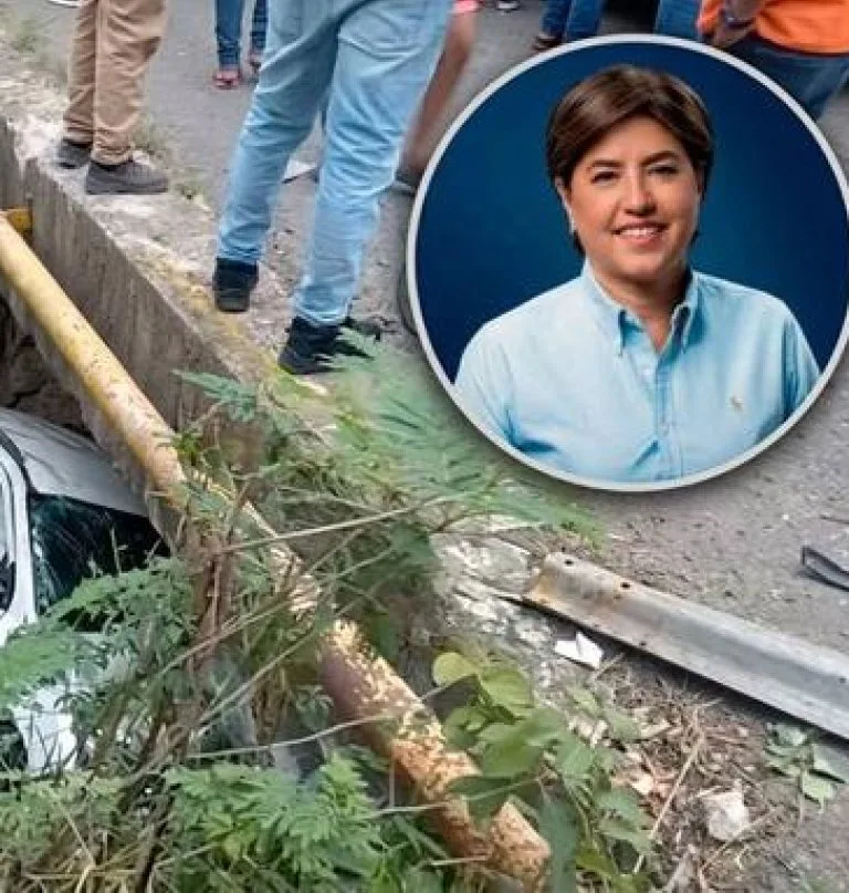 Gobernadora de Dajabón sufre accidente de tránsito en puente de Bánica