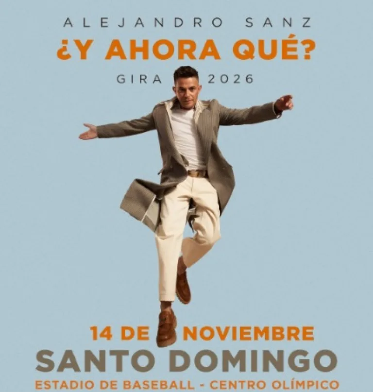Alejandro Sanz confirma concierto en Santo Domingo el 14 de noviembre como parte de su gira mundial