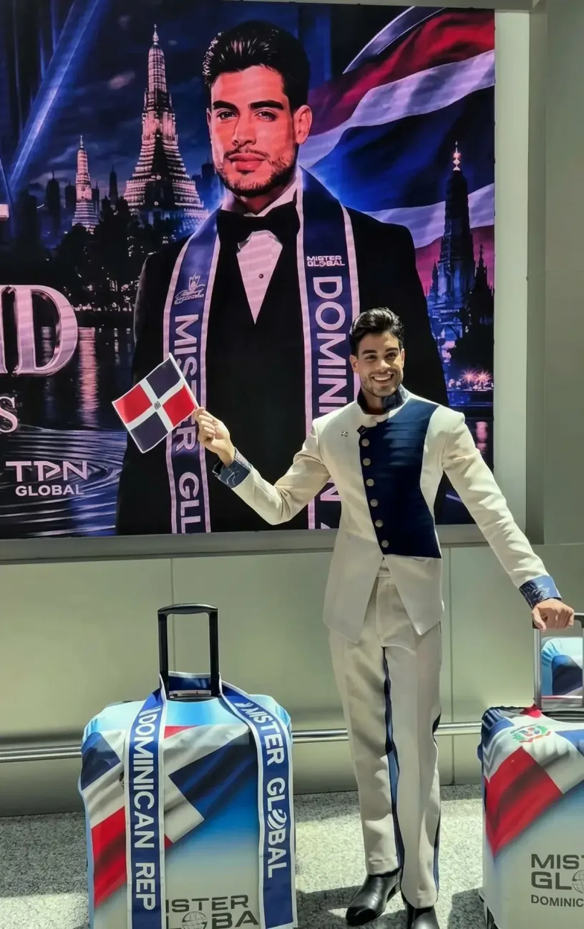 Diputado Bray Vargas representará a RD en Mister Global 2026