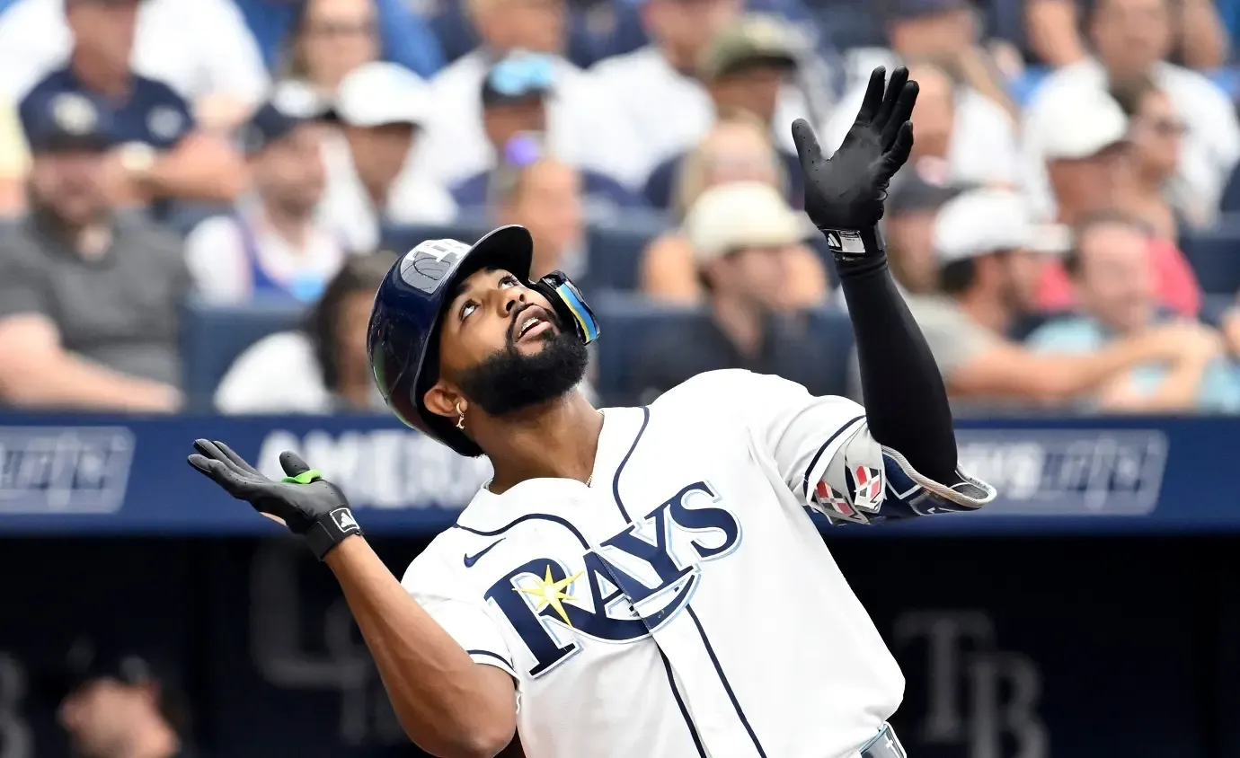 Junior Caminero defiende su celebración tras barrida de los Rays sobre los Yankees