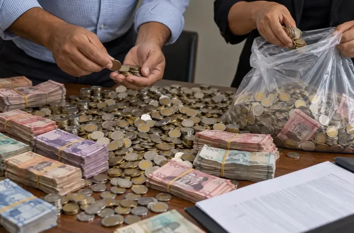 Empresario de Ocoa paga RD$136,000 en monedas tras demanda laboral