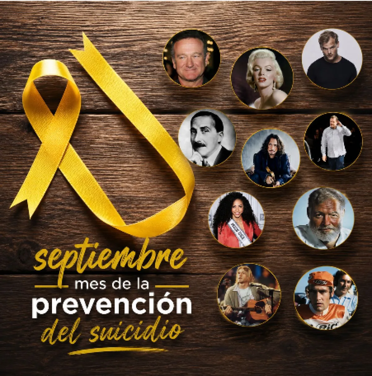 El suicidio trasciende fama y éxito: septiembre llama a hablar sin estigmas