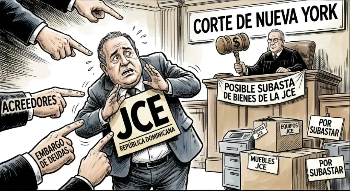 JCE enfrenta posible subasta de sus bienes en Nueva York por deuda de US$982,261