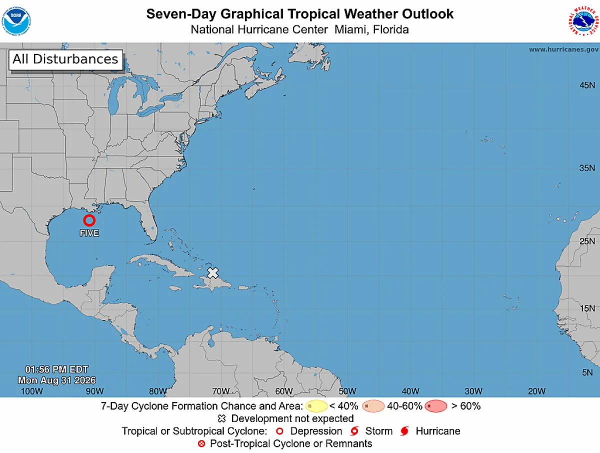 Remanentes de Dolly provocarán lluvias y vientos en República Dominicana durante 48 horas