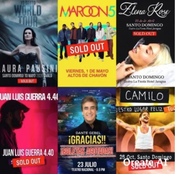 Espectáculos con entradas agotadas marcan la agenda cultural de RD en 2026