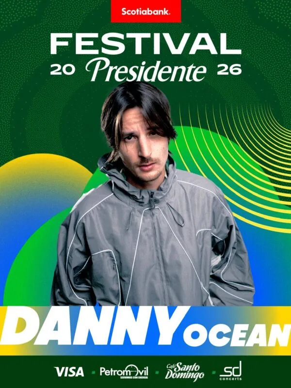 Danny Ocean se suma al cartel del Festival Presidente 2026 en República Dominicana