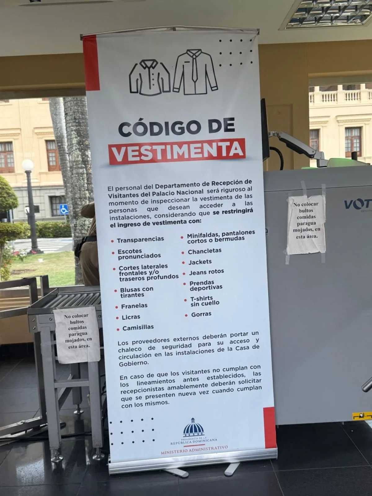 Palacio Nacional recuerda código de vestimenta para acceso a sus instalaciones