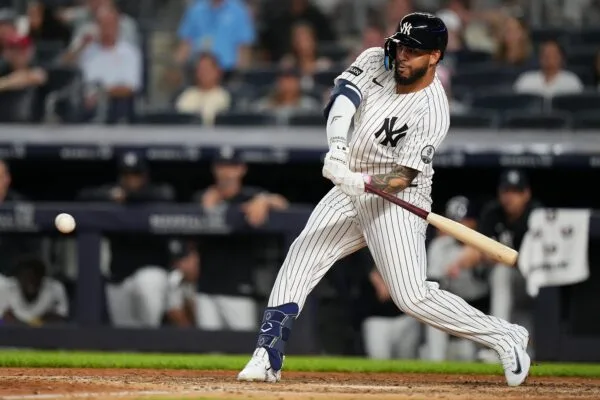 Luis García Jr. debuta con jonrón y doble matanza en su primer juego con los Yankees