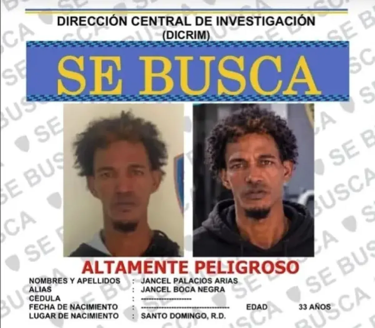 Policía Nacional confirma muerte de Hansel 'Boca Negra' tras operativo en Samaná