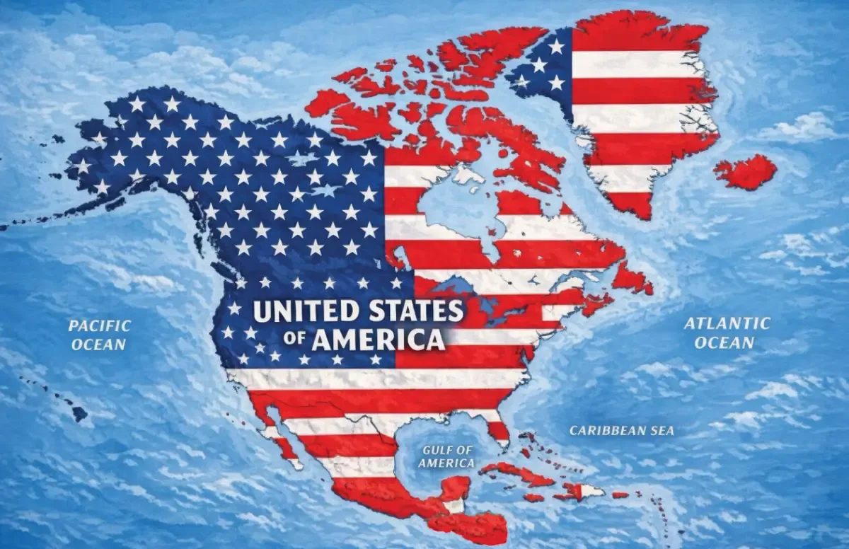 Mapa de Trump que incluye territorios extranjeros genera rechazo internacional