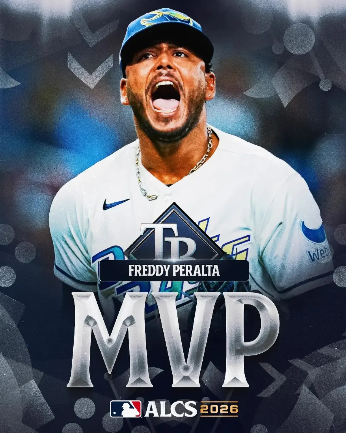 Freddy Peralta es nombrado MVP de la ALCS tras liderar a los Rays a la Serie Mundial