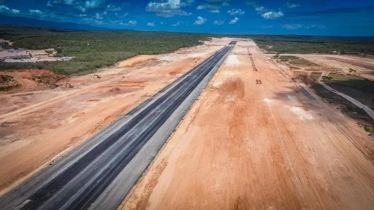 Avanzan obras del Aeropuerto Internacional Cabo Rojo en Pedernales