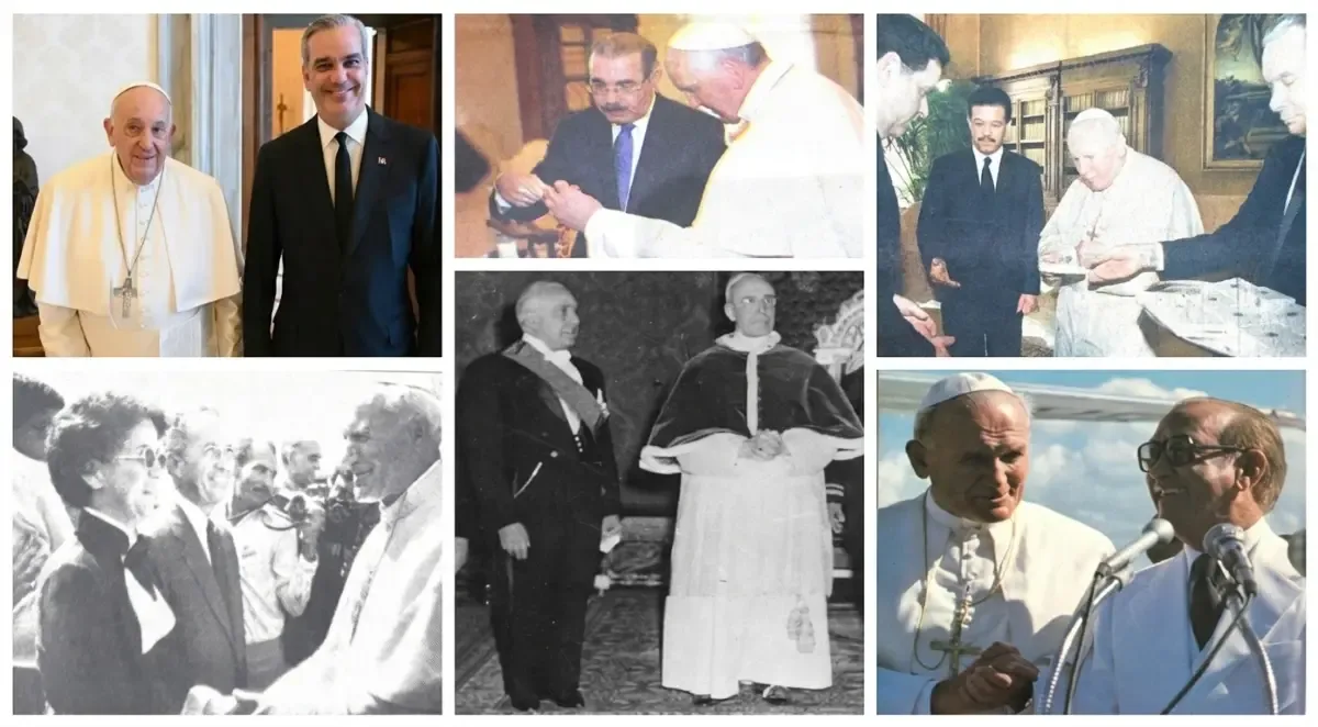 Siete décadas de encuentros dominicanos con el Papa: de Trujillo a Abinader