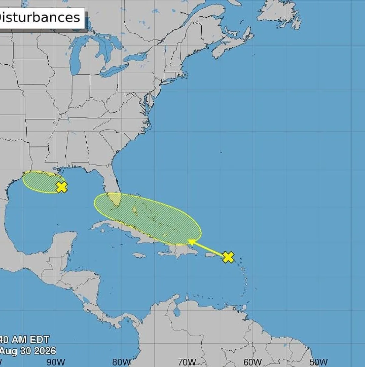 Remanentes de Dolly generan lluvias en el Caribe mientras se vigila sistema en el Golfo