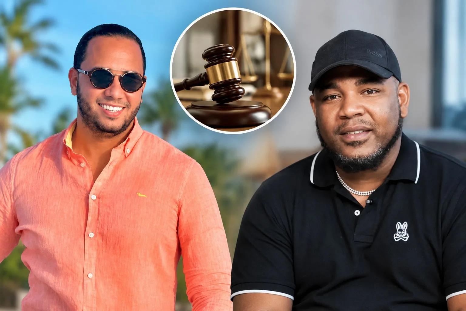 Gaby Martínez y Edwin Encarnación comparecen ante Fiscalía de La Romana por caso en investigación