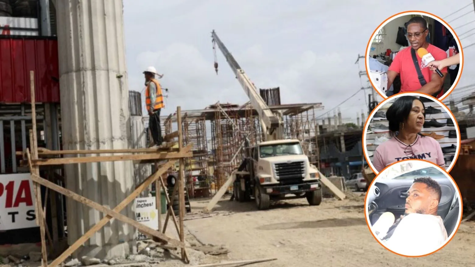 Comerciantes de Punta de Villa Mella exigen indemnización y avances en obra del Metro