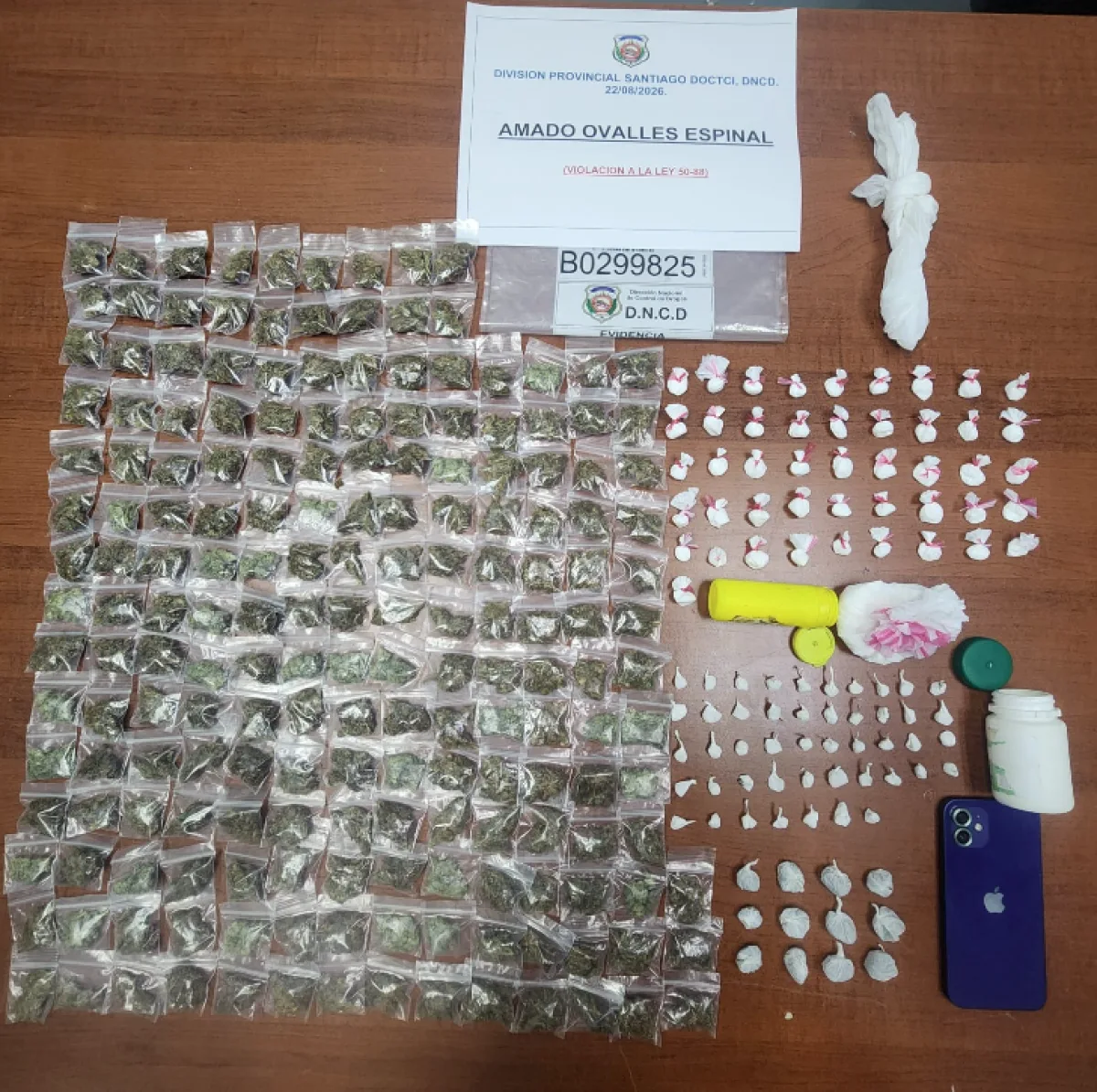 DNCD desarticula redes de drogas en Santiago y Puerto Plata con 63 arrestos