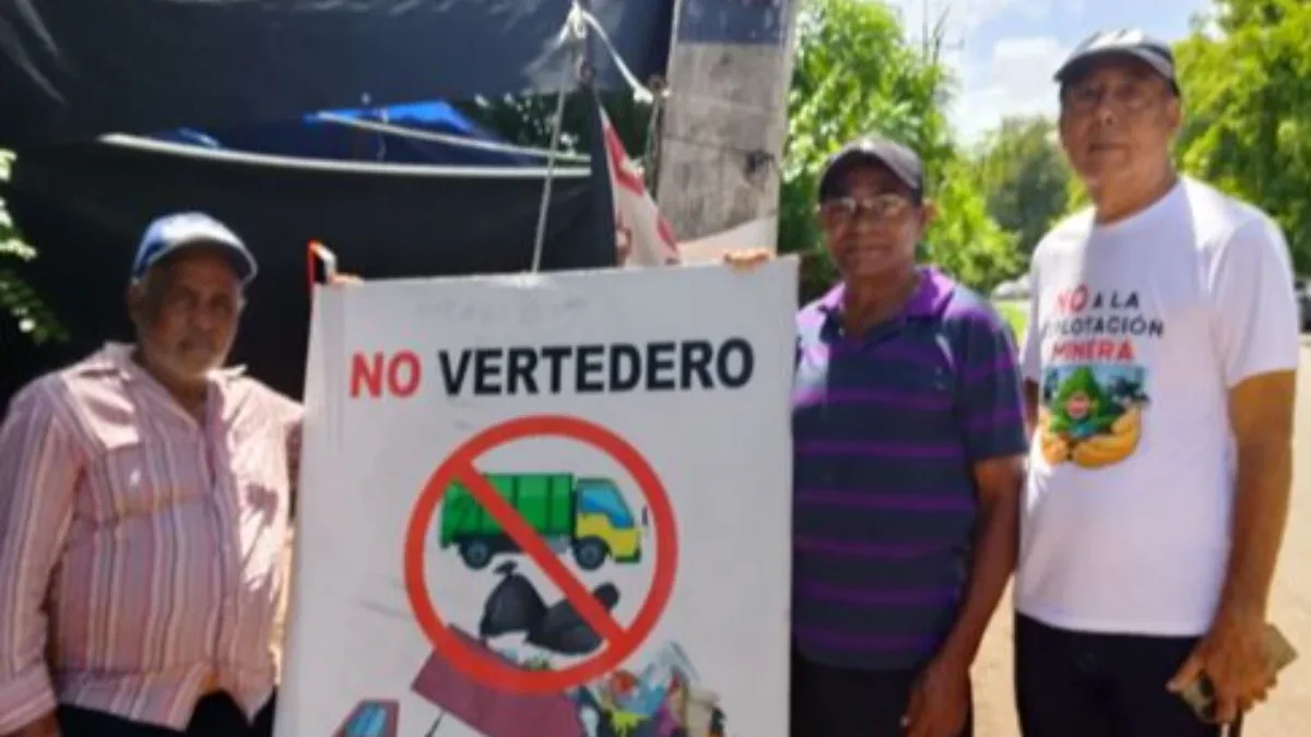 Comunidad de La Cuaba mantiene vigilia de 105 días contra planta de residuos