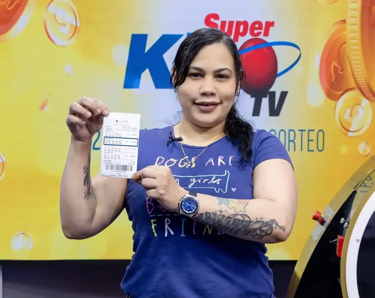 Vilma Rosaura Castaño Lara gana 25 millones de pesos en el Súper Kino TV de LEIDSA