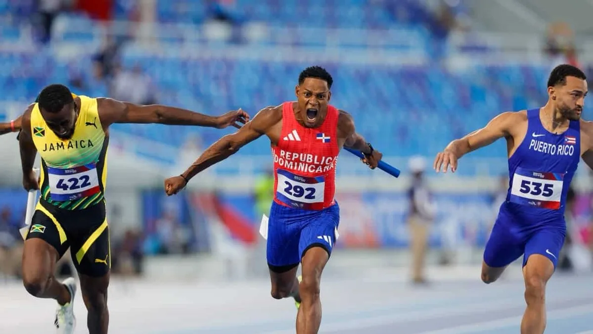 República Dominicana gana oro en relevo 4x100m con nuevo récord de 37.98s