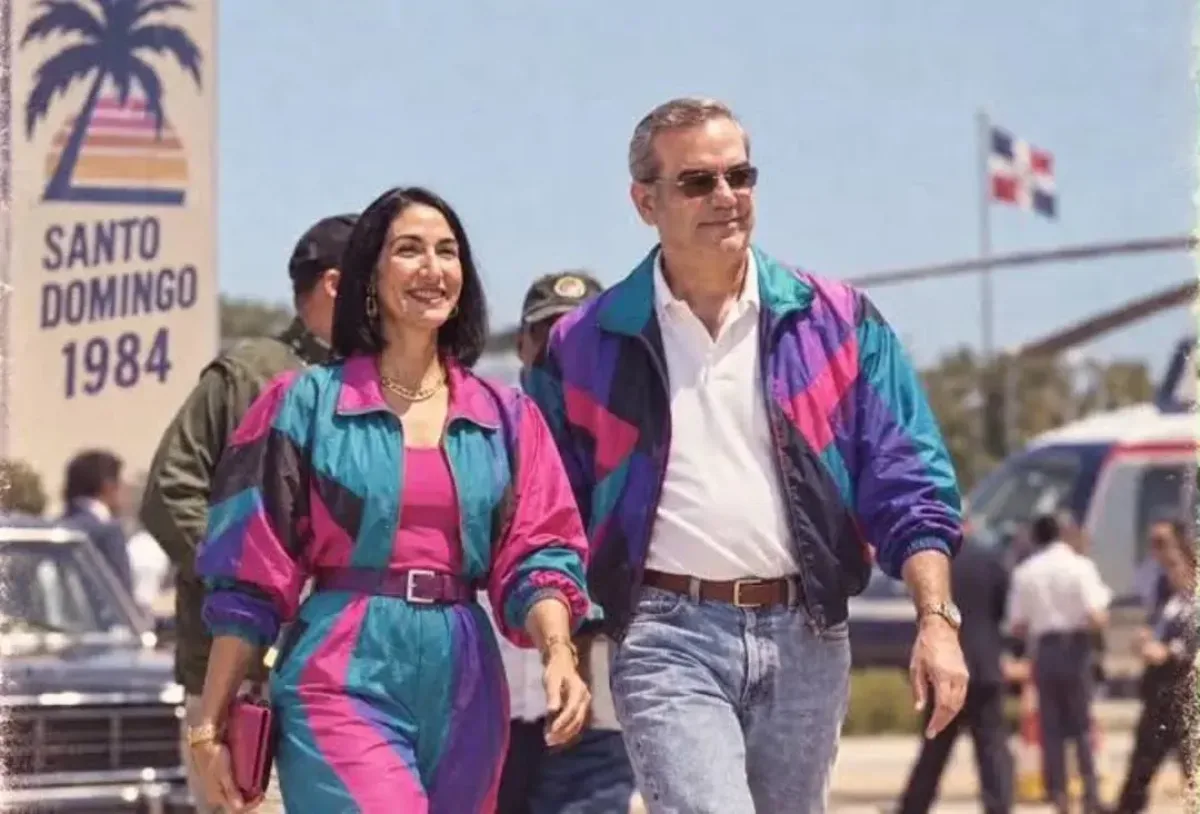 Presidente Abinader se suma al trend de los 80 con imágenes generadas por IA