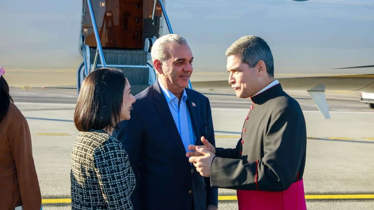 Presidente Abinader inicia visita oficial a Roma para reunirse con el Papa León XIV
